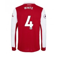 Arsenal Benjamin White #4 Hjemmebanetrøje 2022-23 Langærmet